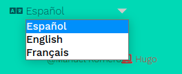 imagen de lista de idiomas